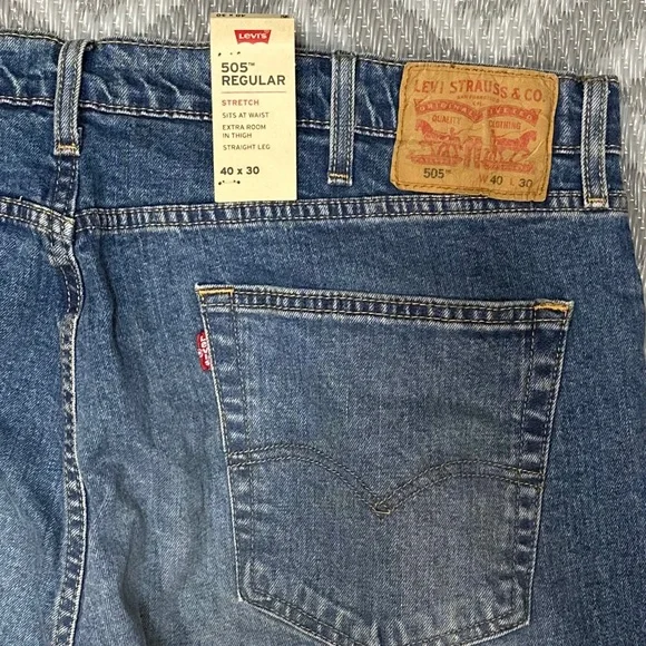 ⭐️ Levi’s 505 Regular Straight Jeans NWT [J5] - Picture 6 of 12